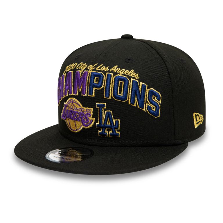 Gorras New Era 9fifty Negros - LA Lakers and LA Dodgers Co Champs 52741RNVE